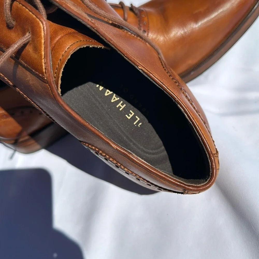 Cole Haan Grand.ØS Mens Brown Dress Shoe, Size 10.5 - Picture 6 of 9